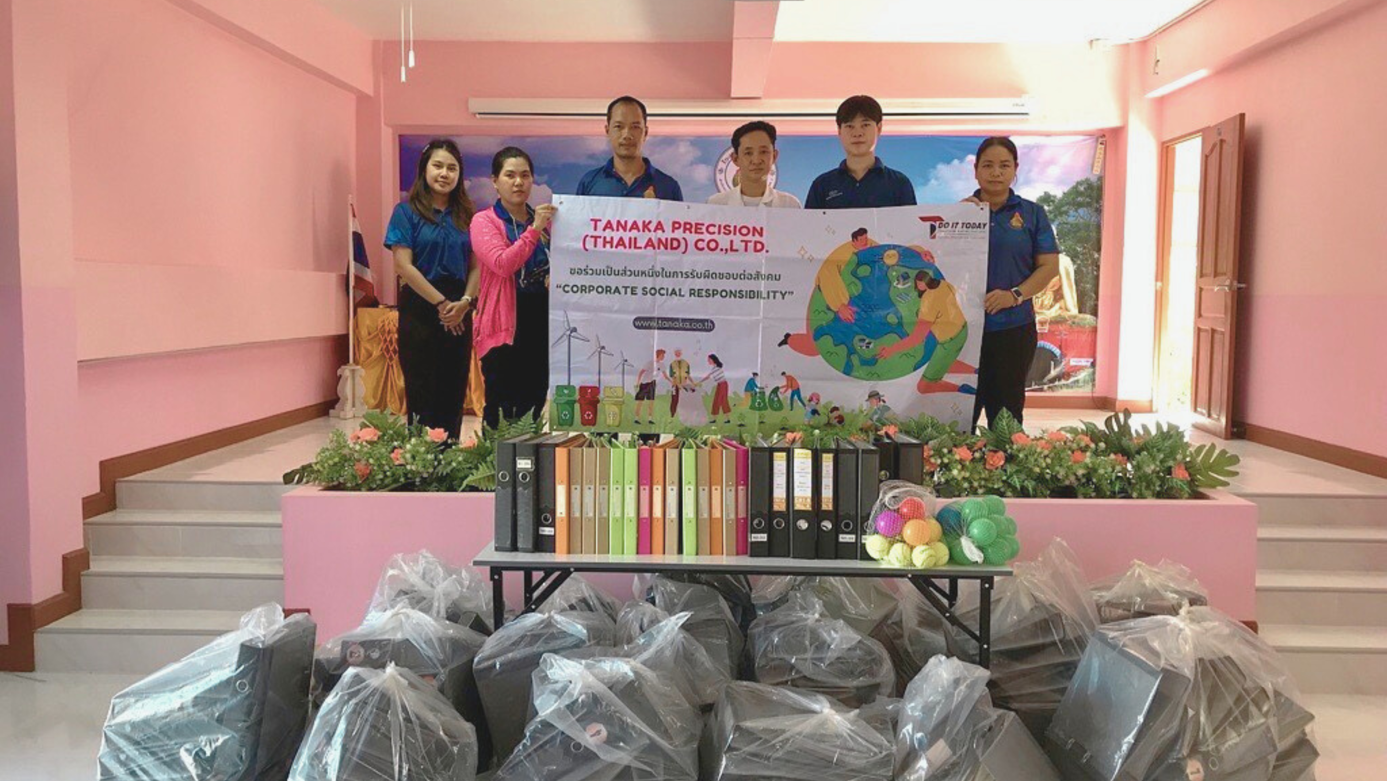 Office Document File Donation to Wat Nong Siw School